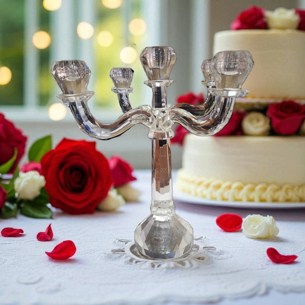 Shannon Crystal Candelabra by Godinger - Picture 10 of 16